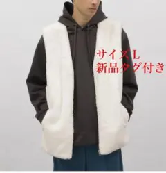 LAKOLE サイズL 新品タグ付き ファーベスト メンズ