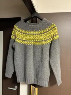 MORRIS & SONS フェアアイル柄ニットセーター