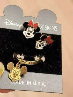 レトロ❣️ミッキー＆ミニーのピアスセット