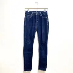 【ほぼ未使用美品】スキニーデニムパンツ M ダークブルー ストレッチ◎