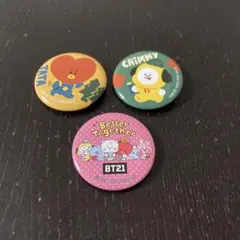 くら寿司限定BT21缶バッジ3個セット