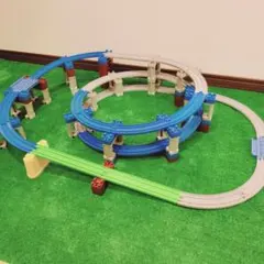 【ミヤ様専用】0328B1-2段SスロープB 洗浄済 プラレール コース