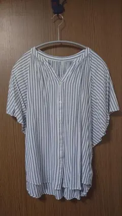 【GLOBALWORK】さらさらリラックスプリントブラウス半袖