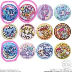 ナルミヤキャラクターズ 刺繍缶バッジビスケット エンジェルブルー3つセット