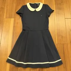 TOMMY HILFIGER ネイビー 半袖ワンピース 152