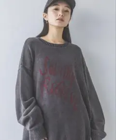 お値下げ致しました‼️ JEANASISグレー ニットセーター 長袖