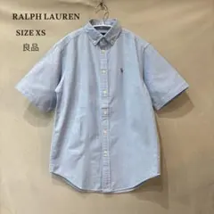 RALPH LAUREN 半袖 ボタンダウン シャツ ポニー刺繍 XS