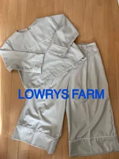 【入学式などにも】LOWRYS FARM セットアップ マリン ガウチョパンツ