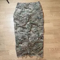 一点物 アート 迷彩 カーゴパンツ 古着カモ柄 アメリカ古着 米軍実物 L