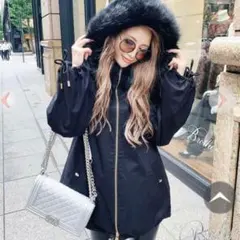 Rady 美品 フード付きファーコート ブラック M ファーブルゾン 2025年最新】Rady レディース 毛皮・ファーコートの人気アイテム