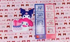 マクドナルドハッピーセット マイメロ＆クロミのマルチスタンドとシールセット♡