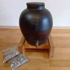 素焼きの瓶13L 活水器➕きららの石➕黒天石 - メルカリ