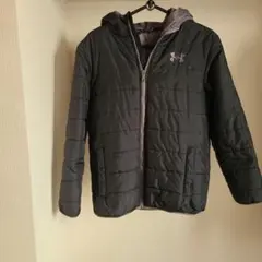 Under Armour キッズダウンコート YMD ブラック×グレー