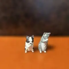 【合掌】 アメリカンショートヘア フレンチブルドッグ フィギュア ガチャ