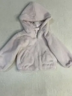 mezzo piano フード付きジャケット 薄いピンク