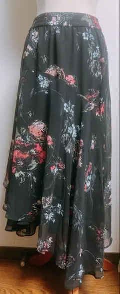 JEANASIS＊花柄フレアスカート2色Set