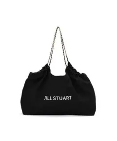 JILLSTUART ツイードチェーンロゴトートバッグ