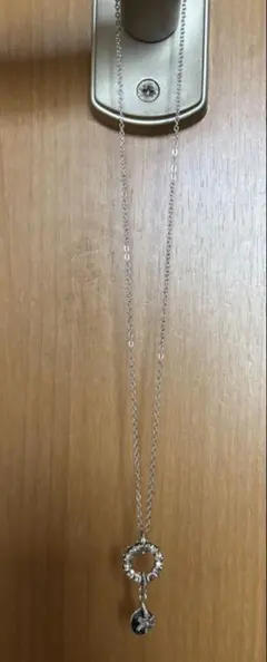 シルバーリング型ペンダントネックレス