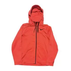 NIKE ナイキ フルジップパーカー 赤 ワンポイントロゴ スポーツ 古着