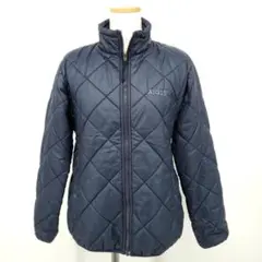 Z3/エーグル AIGLE ロゴ刺繍 キルティング 中綿 ジャケット XS 紺のサムネイル