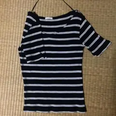 古着 GU ストライプ 半袖Tシャツ