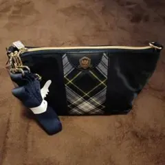 Kinloch Anderson ネイビー ショルダーバッグ