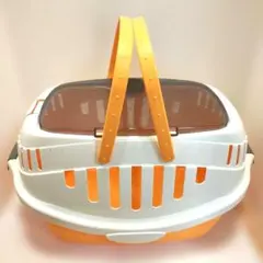 Richellピコキャットキャリーオレンジ出し入れラクラク！上開き扉のサムネイル