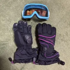VIKORLA スキーグローブとSWANS ゴーグルセット