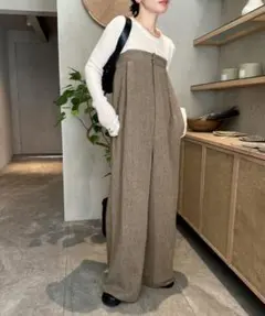 select MOCA ♥︎ 【新品】 ツイードベアロンパース セットアップ対応のサムネイル