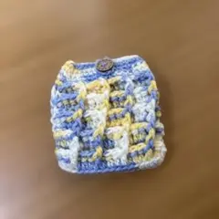 ハンドメイド　ワッフルポーチ