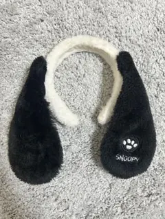 スヌーピー 耳付きフリースカチューシャ