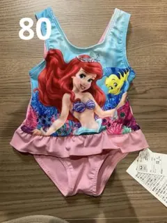 水着　新品　タグ付き　80cm アリエル　女の子　リトルマーメイド