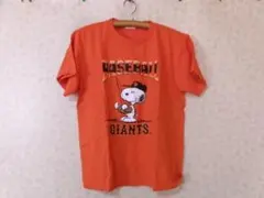 102011 PEANUTS　スヌーピー　Tシャツ　オレンジ　サイズM