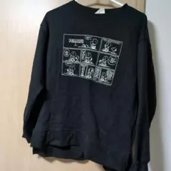 PEANUTS コミックプリント ブラック長袖
