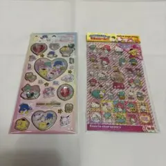 サンリオ　キラキラジュエルシール　キラッとシール　キティ キキララ マイメロ