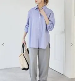 【新品】Spick & Span ブルー長袖シャツ