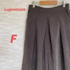 ルノンキュール ワイドパンツ【F】ウエストゴム タック ゆったり 0186