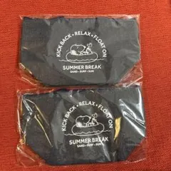 SNOOPY　スヌーピー　ピーナッツ　ランチバッグ　クーラーバッグ2個　デニム風