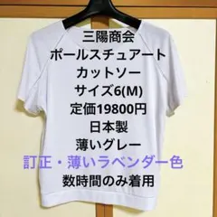 数時間のみ 1回着用 ポールスチュアート 三陽商会 M カットソー 日本製のサムネイル