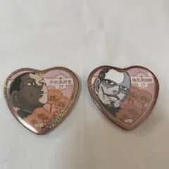 ゴールデンカムイ展　愛です缶バッジ　宇佐美　鶴見　ホログラム