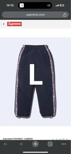 Supreme x HYSTERIC GLAMOUR Track Pant L