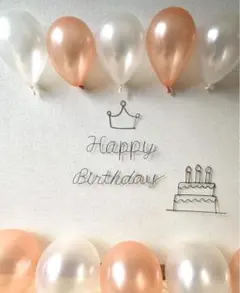 誕生日飾り 虫ピン付 ハーフバースデー ベビー 女の子 男の子 ワイヤークラフト