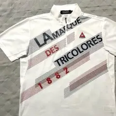 ●ルコックスポルティフゴルフ●モックネックシャツ LL ホワイト ハーフジップ