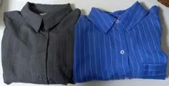 ZARA ストライプシャツ2枚セット