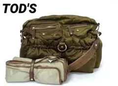 TOD'S(トッズ)ナイロン×レザー　ショルダーバッグ　肩掛け
