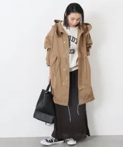 JOURNALSTANDARD L’essageレーヨン混ミリタリーモッズコート