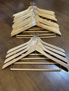 まとめ売り 木製ハンガー 40本セット 横幅45cm 店舗用品 押入れ収納