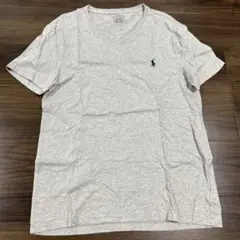 ポロラルフローレン グレー Vネック Tシャツ M