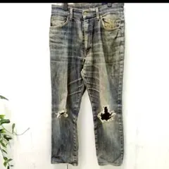 BOBSON JEANS ボブソン ダメージジーンズ 日本製 (32)81cmのサムネイル