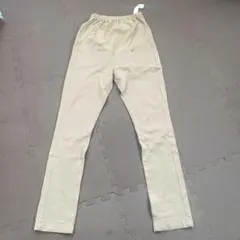 マタニティ ベージュ スリムフィット パンツ